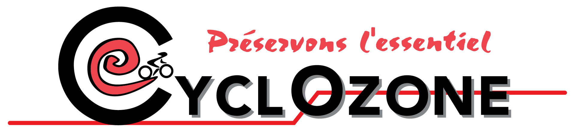 Logo Cyclozone avec slogan